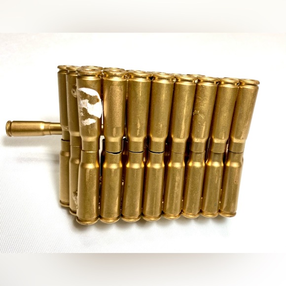 Folk-Art Military Battle Tank Made from Recycled Bullet Rifle Casings Figurine - Picture 7 of 15